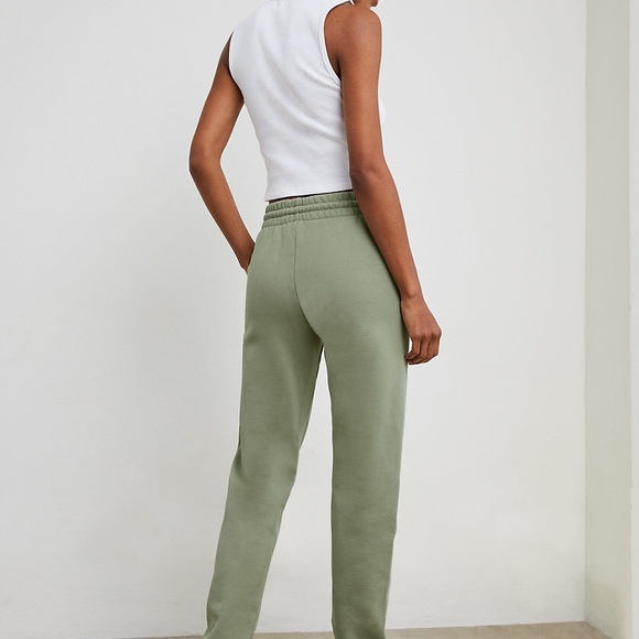 Tna Cozy Fleece Perfect Sweatpants SEAGRASS GREEN - Picture 3 of 8